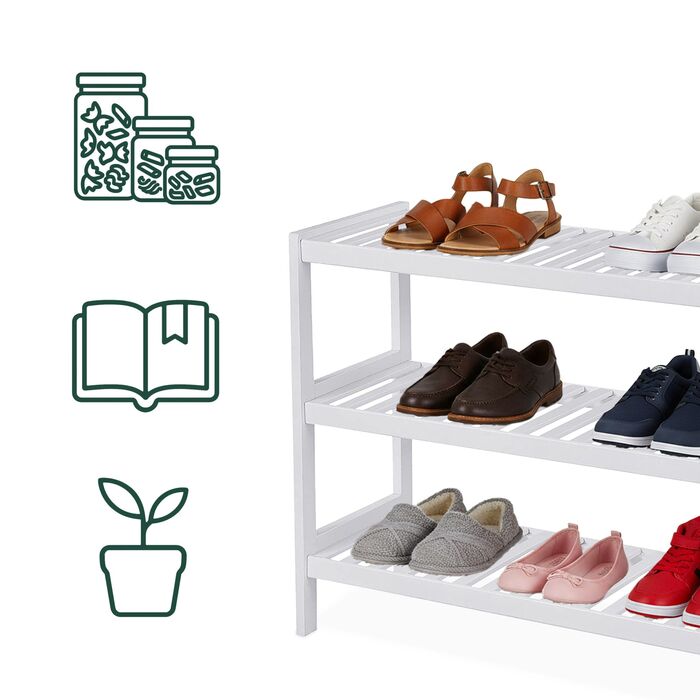 Стелаж для взуття Relaxdays з бамбука