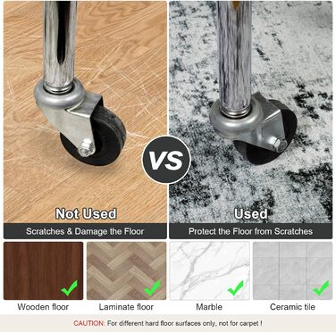 Килимок під стілець для твердої підлоги: захист від подряпин, антиковзання, 120x150 см, чорно-сірий