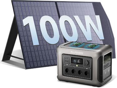 Портативна електростанція ALLPOWERS 1152Wh LiFePO4, 1800W, сонячний генератор, швидка зарядка, для дому, відпочинку, кемпінгу