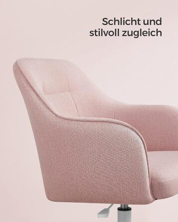 Офісне крісло SONGMICS до 110 см рожеве
