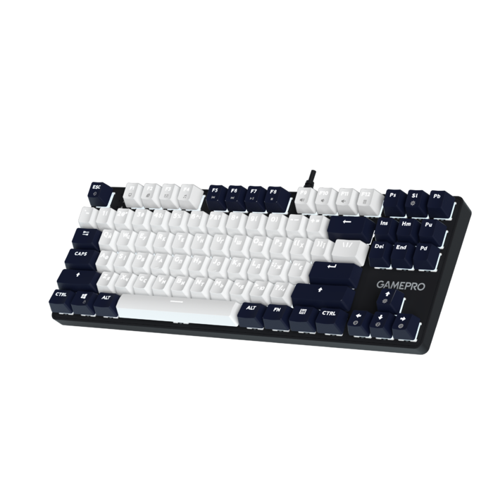 Дротова механічна клавіатура GamePro Genesis Metallic (MK110B) 87% Red switches