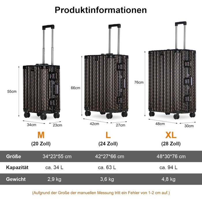 Набір валіз Homelux 3 шт. в сірому корпусі з ABS, M-L-XL, з малюнком 