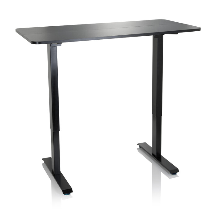 Робочий стіл STAND CR 120 x 60 з ручним регулюванням висоти, чорний колір, hjh OFFICE