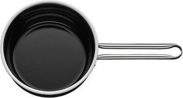 Каструля WMF Fusiontec Essential, 16 см, без кришки, 1,3 л, нержавіюча сталь, високотехнологічна кераміка, стійка до подряпин, без покриття, чорна, Made in Germany