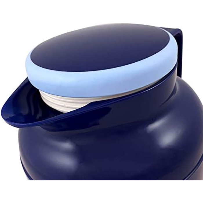 Вакуумний глечик Helios Wash Pro S з кришкою, що загвинчується, 1,0 л можна мити в посудомийній машині (темно-синій)