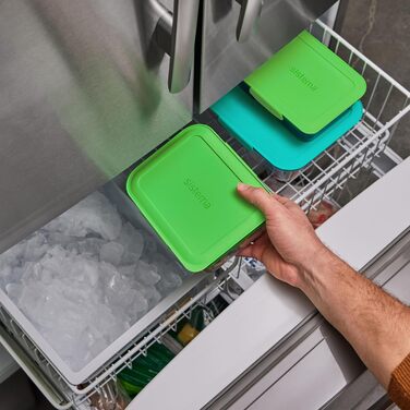 Набір контейнерів для їжі Nest IT Meal Prep | 5 шт, 1.9 л, 3 відділення, зелені