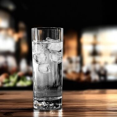 Набір склянок Longdrink Stölzle Lausitz New York Bar (6 шт., 320 мл) – Стильні склянки для коктейлів, води та соків, з кришталевого скла, стійкі до миття в посудомийній машині та ударів