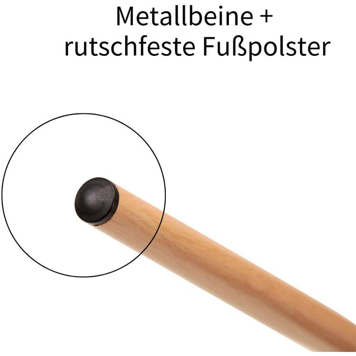 Стілець для їдальні GOLDFAN (4 шт.) з льоновим покриттям, сірий, сучасний дизайн, металеві ніжки