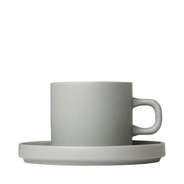 Чашка для кави 200 мл з блюдцем 14,5 см світло-сірий Mio Blomus