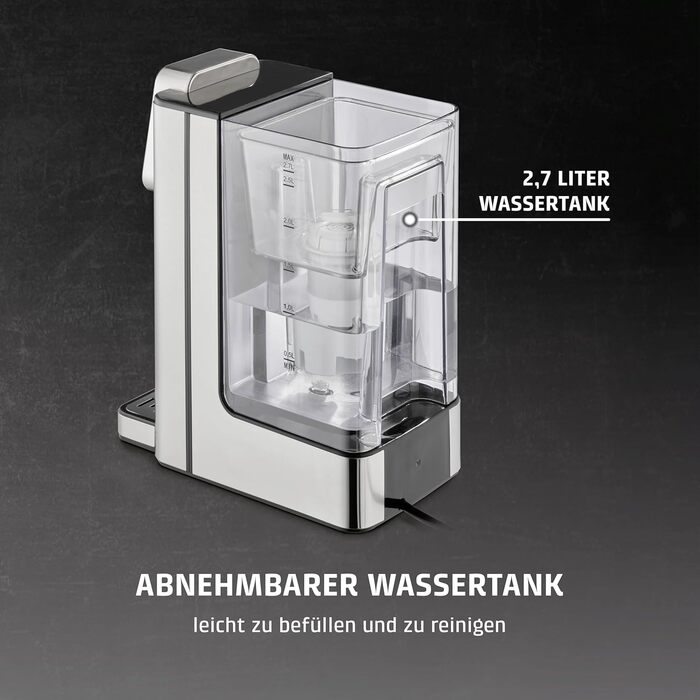 CASO HW 660 Дозатор гарячої води - швидкий нагрів, економія енергії, 8 режимів, для дитячого харчування, з нагадуванням про декальцинацію