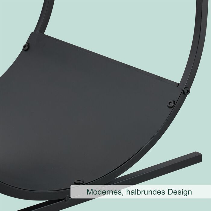 Сучасна полиця для дров Relaxdays U-подібної форми