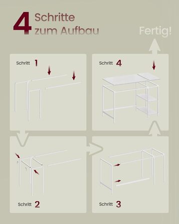 Стол письмовий VASAGLE 100x50x76 см, комп'ютерний, для офісу/дому, вінтажний стиль, коричнево-чорний