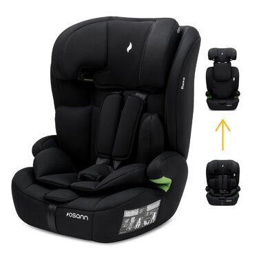 Автокрісло Osann Resa Kindersitz 76-150 см, i-Size, 1 рік+, без Isofix, 5-точкова система, регульований підголівник, чорний
