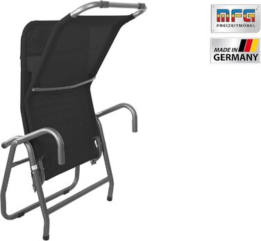 Лежак для басейну/сауни MFG, 3', антрацит/чорний