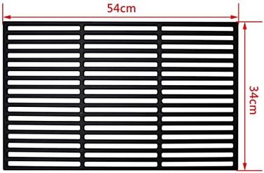 Чавунна решітка для гриля Herrselsam 54х34 см чорна