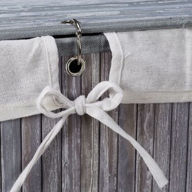 Кошик для білизни Relaxdays з бамбука та кришкою