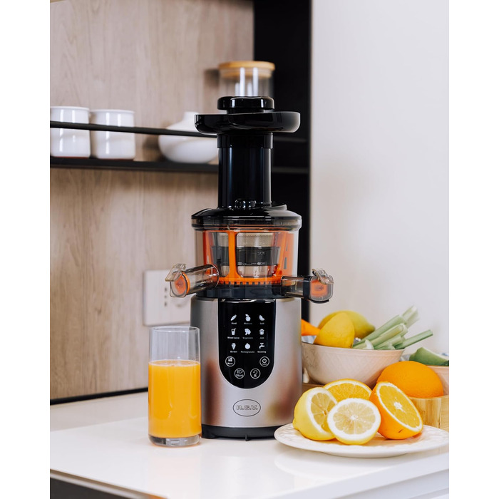 Соковитискач RG V Juice Art Digital 110851 з цифровим дисплеєм, срібного кольору