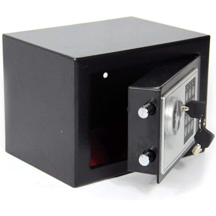 Електронний сейф Tresor Für Zuhause 6.6L: вогнестійкий, водонепроникний, з 2 ключами для цінностей та готівки