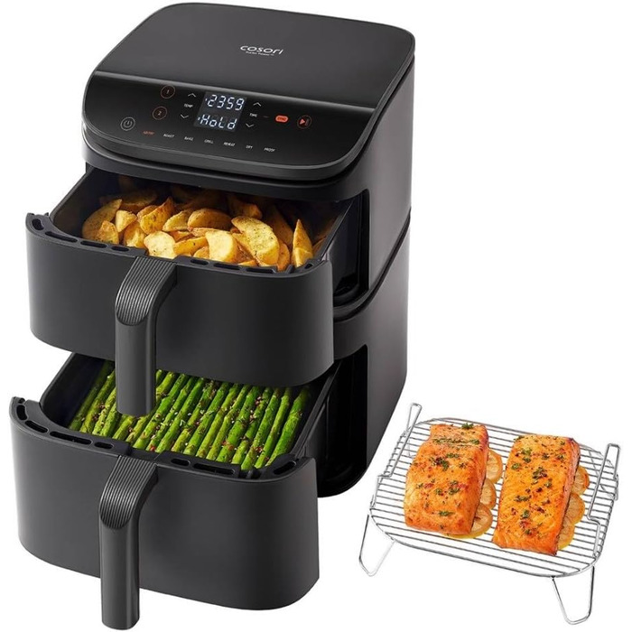 Фритюрниця повітряна COSORI Turbo Tower Chef Edition 10.8L, 2630W, чорна