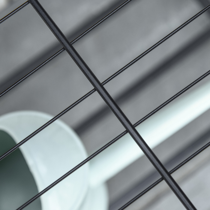 Підвищений грядка-ящик для квітів, глибока полиця, металевий каркас/поліротанг, 70 x 30 x 70 см, темно-коричневий