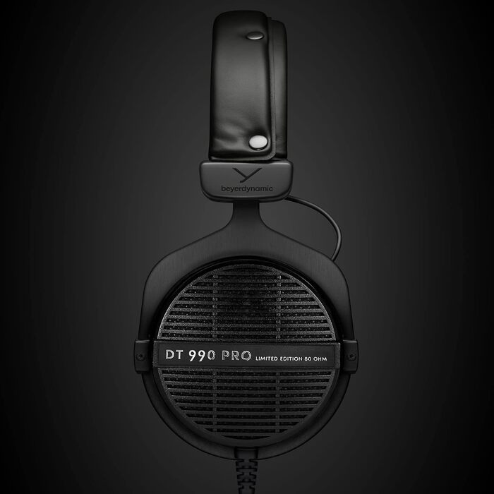 Студійні навушники-вкладиші beyerdynamic DT 990 PRO, односторонні, 80 Ом, чорні, зроблено Німеччина