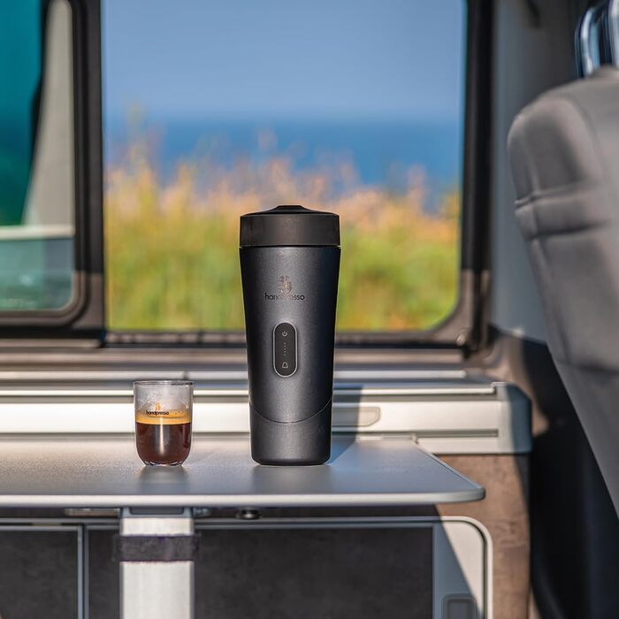 Handpresso Auto Set: портативна кавомашина для автомобіля, вана та кемпінгу | Espresso & Lungo | USB-C | для капсул