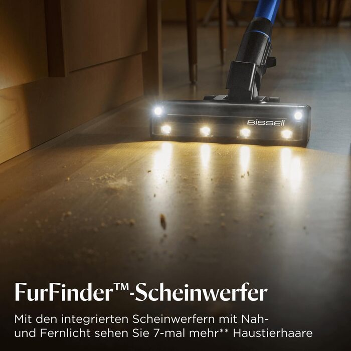 Акумуляторний пилосос Bissell PowerClean FurGuard для шерсті тварин з HEPA-фільтром, 2500 mAh, 50 хв роботи