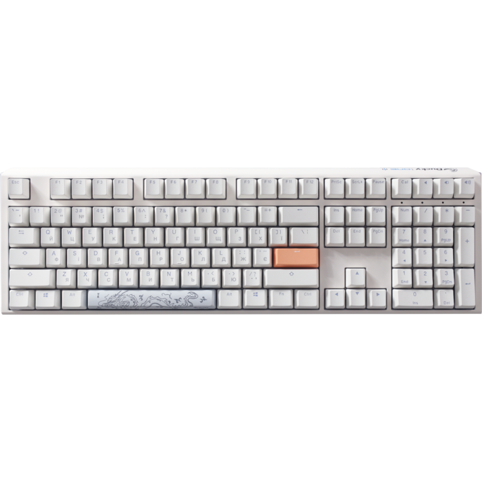 Механічна клавіатура Ducky One 3 Cherry MX Red RGB White UA