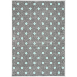 Дитячий килимок Livone Дитячий килимок Крапки Кола сріблясто-сірого м'ятного кольору 160 х 220 см