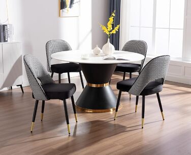 Набір з 2-х м'яких крісел з велюру для вітальні/кухні. Сучасний дизайн, без підлокітників, металеві ніжки. 2 шт. (Чорний)