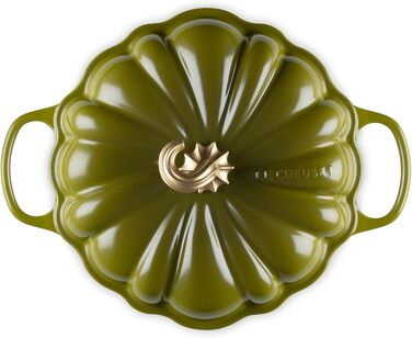 Каструля для тушкування Le Creuset з емальованого чавуну, 2.75 л, білий колір (Leaf It to Me)