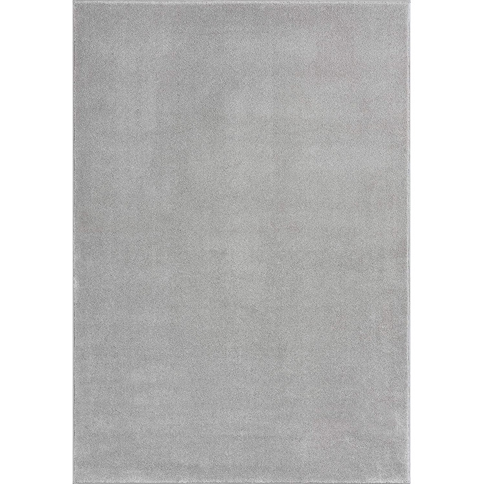 Килим Marley елегантний дизайнерський килим для вітальні, м'який і не вимагає особливого догляду килим з коротким ворсом для вітальні (60 х 110 см, сріблястий)