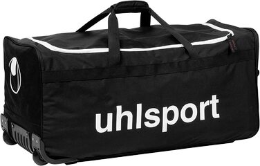 Спортивна сумка Uhlsport Basic Line, спортивна сумка унісекс об'ємом 110 літрів з функцією візка, велика Дорожня сумка на блискавці, чорний чорний (негритянський) 45 сантиметрів