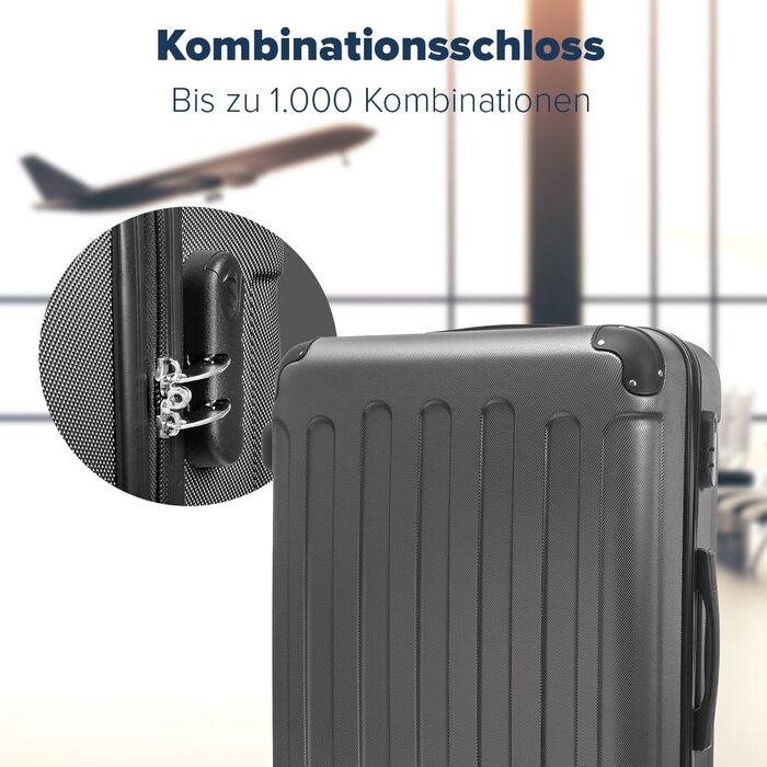 Набір валіз TRVLMORE: 2 валізи з жорстким корпусом, набір валіз для подорожей