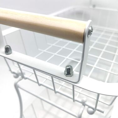 Relaxdays Двоярусний металевий фрутниця з ручками