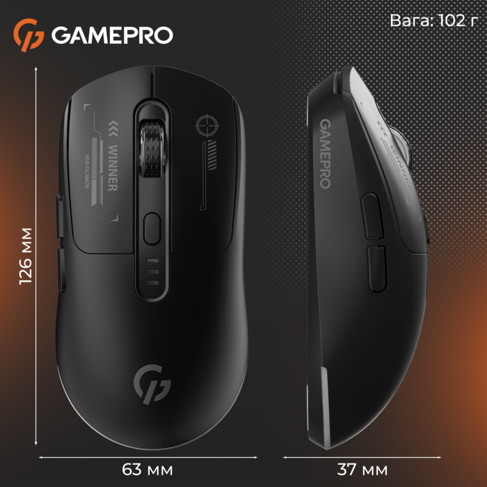 Бездротова миша GamePro Genesis Winner (GM079B)