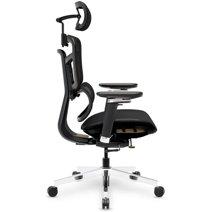 Крісло Mealux S4 Air Black (арт. HF-S4 M/B)