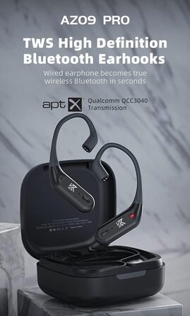 Модуль CCA KZ AZ09 PRO, кабель IEM, бездротовий AptX, водонепроникний, з мікрофоном, для KZ ZS10 PRO/ZSN Pro X