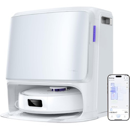 Робот-пилосос NARWAL Freo Z10 з функцією миття підлоги, 15000 Па, гаряча вода 75°C, автопорожнення, уникнення перешкод, антизаплутування для шерсті тварин