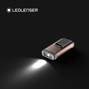 Брелок для ключів Ledlenser K6R, 400 люмен, що перезаряджається, з інтерфейсом USB-A, з червоним світлом (сірий) (K4R Gold)