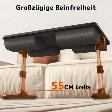 Стіл для ноутбука PUTORSEN - регульована висота та кут нахилу, 58 x 37 см, чорний