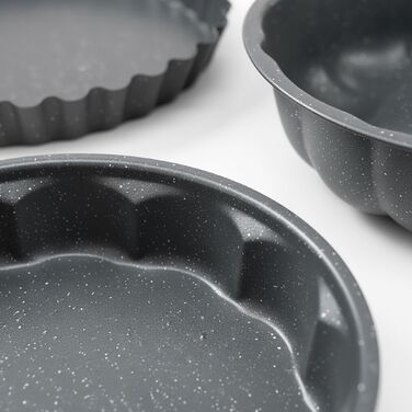 Набір форм для випічки Relaxdays, 3 шт., з антипригарним покриттям