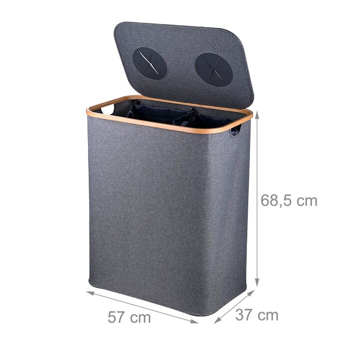 Контейнер для збору пляшок Relaxdays з двома відділеннями