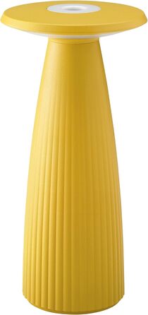 LED-лампа SIGOR Nuflair на акумуляторі з вазою для квітів, 24 см, IP54, 12 годин роботи, сонячно-жовтий колір