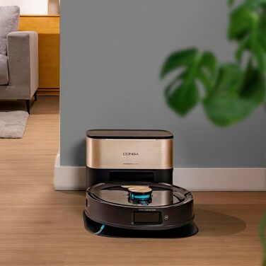 Робот-пилосос та робот-мийник Cecotec Conga M100 X-Treme з AI та керуванням через додаток. Потужність всмоктування 20000Pa, штучний інтелект, силіконова щітка Anti-Tangle, обертові мопи, автономність до 220м²