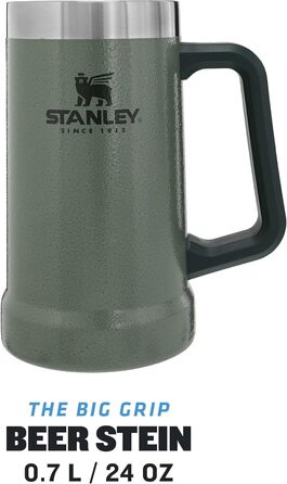 Термокружка Stanley Adventure Vacuum Stein 709 мл, зелений Hammertone - зберігає холод до 7 годин