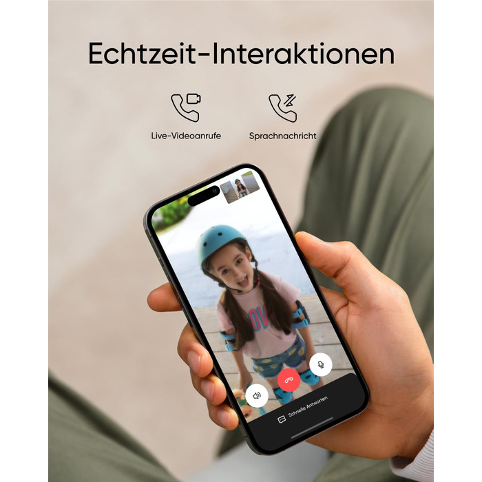 Бездротовий відеодзвінок eufy Security C31 з Chime, 2K FHD, 2 способи живлення, Live-відео, Легка установка, Змінний акумулятор, 24/7 запис, без передплати, з Chime