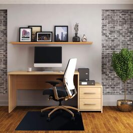 Килимок для стільця Floortex, для твердої підлоги, 76 x 119 см, чорний 29,5 x 47 прямокутний