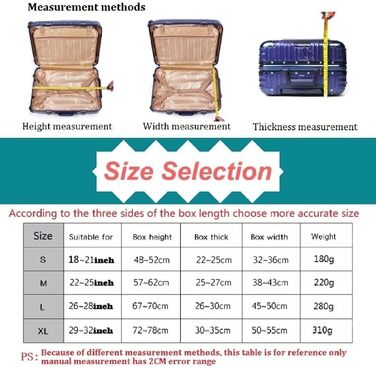 Стійкий до подряпин багаж і чохол для валізи - дорожній чохол для візка, чохол для багажу, 18-32 дюйми, принт на повітряній кулі, еластичний футляр, валіза, валіза, валіза, аксесуари, бізнес, школа (як показано, S (18-21 дюйм))