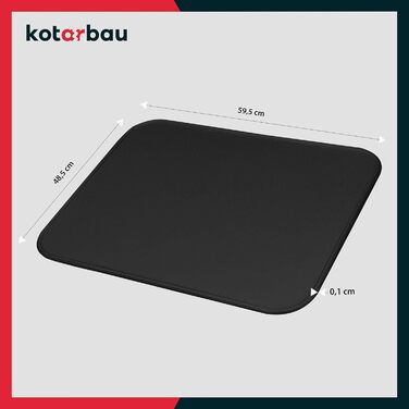 Підставка під камін KOTARBAU® з порошковим покриттям, сталева, 48 x 60 см, захист від бруду та іскр